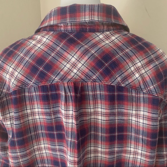 CALIFORNIA TAILOR No. 1 Flannel Button Up Shirt Plaid 100% Cotton Soft Size L - Picture 11 of 13